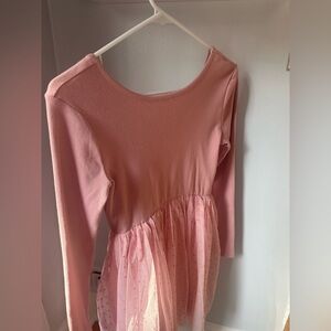 GAP Pink Long Sleeve Kids Dress